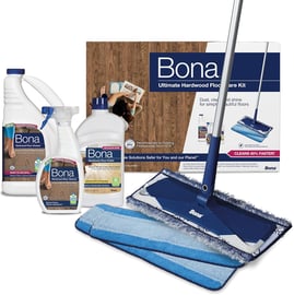 Bona Ultimate Hardwood Floor Care Kit - Includes Microfiber Mop, Hardwood Floor Cleaning Solution and Refill, Hardwood Floor Polish, Microfiber Cleaning... Bona Ultimate Hardwood Floor Care Kit - Includes Microfiber Mop, Hardwood Floor Cleaning Solution and Refill, Hardwood Floor Polish, Microfiber Cleaning...